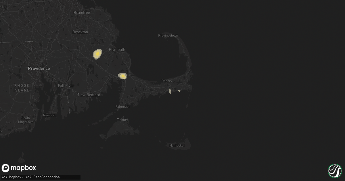 Hail Map in Dennis Port, MA on August 26, 2024 HailTrace